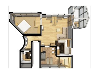 Vakantieappartement Kronburg Grondplan 31