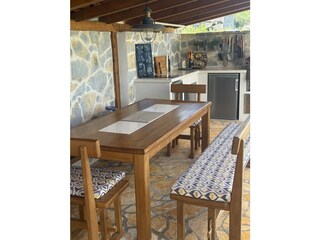 Outdoorplatz mit Küche