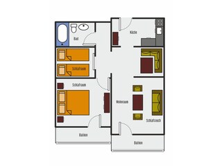 Appartamento Schröcken Pianta del piano 21