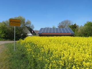 Ortseingang Püttsee von Flügge kommend