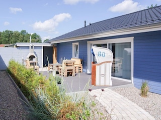 eingezäunter Terrasenbereich