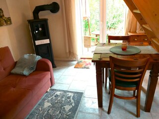 Wohnzimmer mit Kaminofen