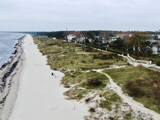 Strand vor der Unterkunft