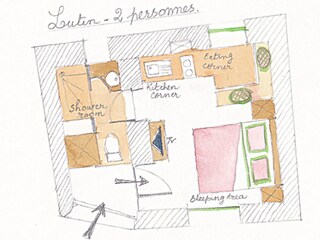 Appartamento per vacanze Riquewihr Pianta del piano 21