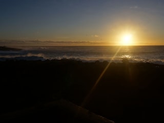 Sonnenuntergang aus Sicht des Ferienhauses