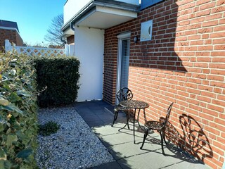 Norderney / Haus Rike  1 - Terrasse Seitenbereich
