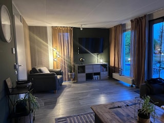 Abendliche Stimmung im Wohnzimmer