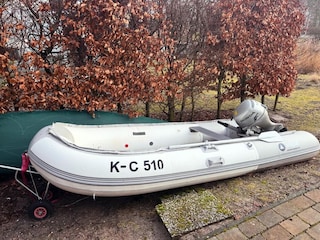 Schlauchboot mit 10PS direkt am Haus mitmieten