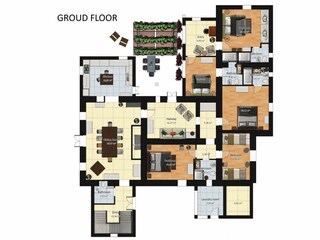 Villa San Casciano dei Bagni Pianta del piano 44