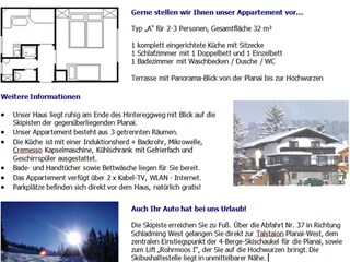 Apartment für 2-3 Personen