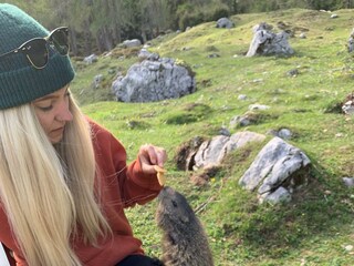 Unsere Linda mit Murmerl Bachlalm