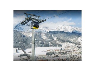 Schöner Ausblick auf Schladming und die Berge