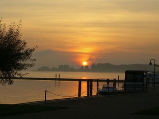 Evening atmosphere at Sietow harbor