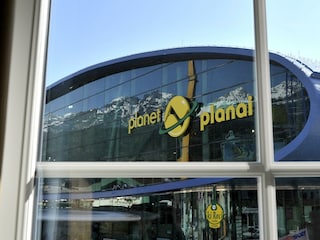 Ausblick auf den Zielhang der Planai