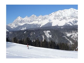 Skiabfahrt bis zum Haus Central