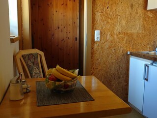 Mini - App. Küchenzeile klein mit 2 Kochplatten