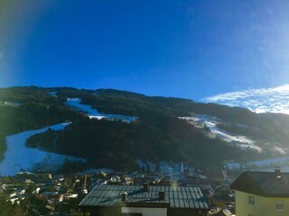 view from the balcony Planai in the winter