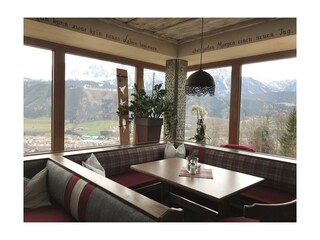 Frühstückstisch mit Aussicht