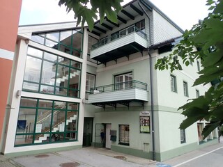 Ladezone vor dem Haus