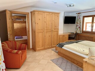 Familienzimmer 27m² für 2-4 Personen