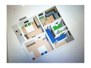 Grundriss des Appartement