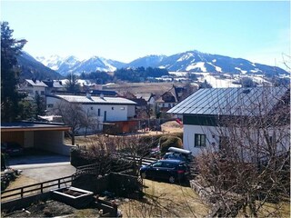 Ausblick vom Balkon nach Rohrmoos