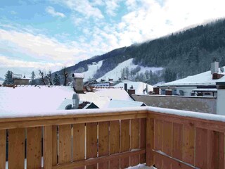 Terrasse mit Blick auf Planai