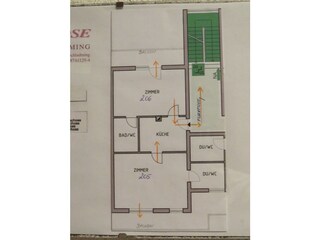 Grundriß - Appartement