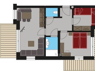 Reiteralm Raumaufteilung