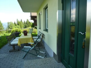 Garten vor den Ferienwohnungen