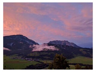 Sonnenuntergang vom Balkon