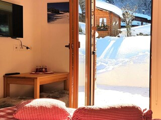 Winterausblick vom Schlafzimmer Bergträume