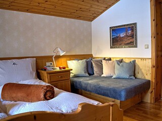 Appartement 1 - Einzelbett als Sofa (kurz)