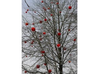 Winterdeko für einen wunderschönen Baum