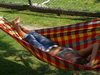 relaxen in der Hängematte