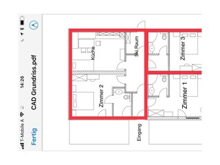 Grundriss 2 Zimmer