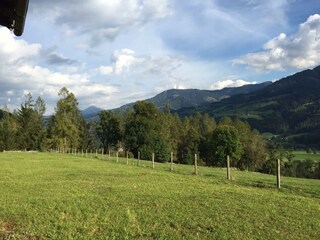 Haus Ennstalblick Blick vom Westen