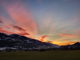 Haus Ennstalblick Abends Blick nach Westen