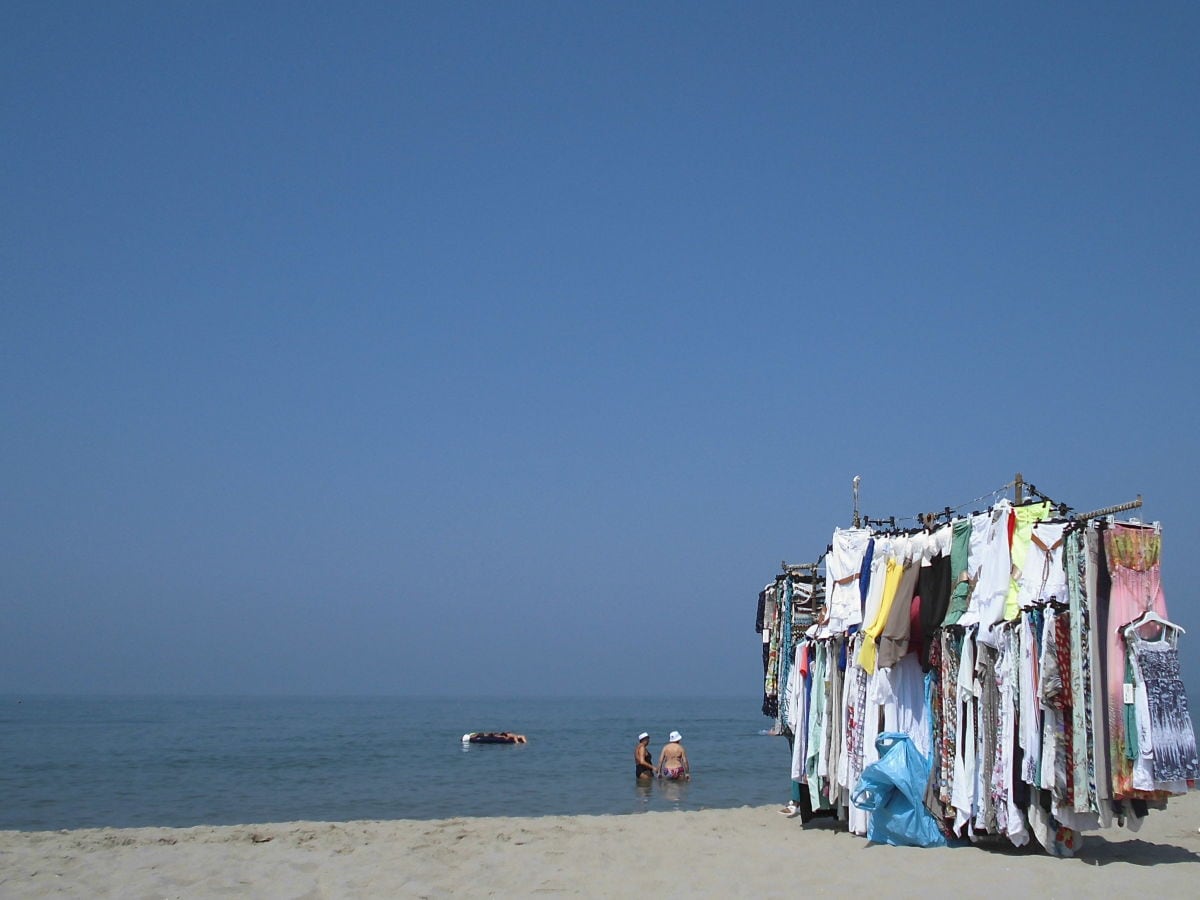 Shopping am Strand