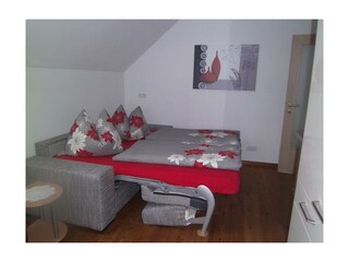 Appartement Stroblhof_Aich_ausziehbare Couch