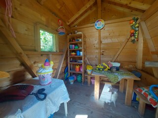 Im Spielhäuschen finden sicher jeder was