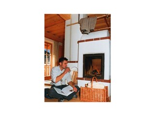 gemütlicher Abend im Feriendorf Stodertraum