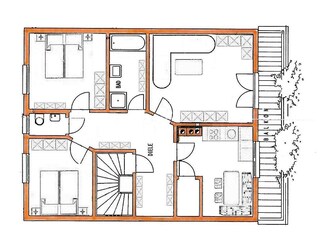 Grundriss Appartement Panorama