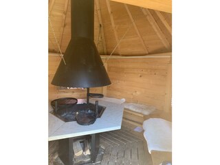 Grillhäuschen innen