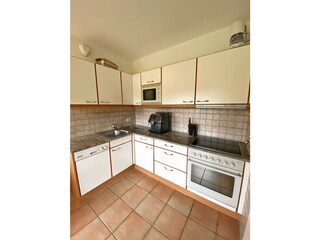 Küche im Rosenappartment