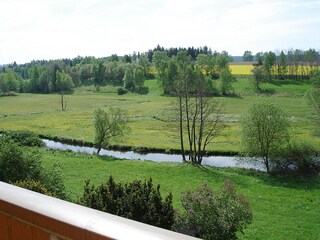 Blick vom Balkon der Wohnung