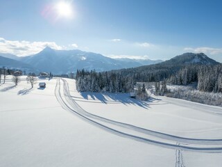 Landschaft Ausblick vom Balkon