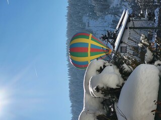 Ballonfahrt im Winter