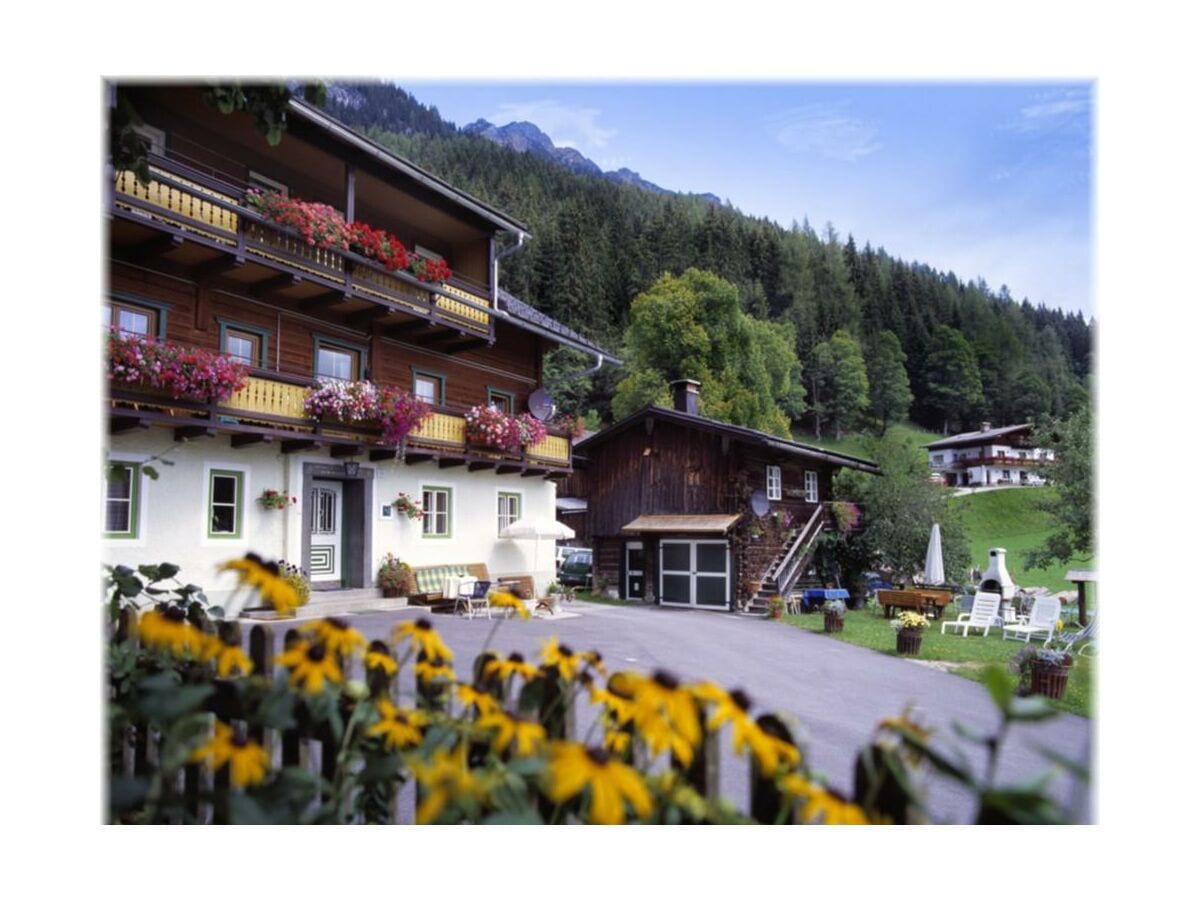 Bauernhof, im Hintergrund Gästehaus