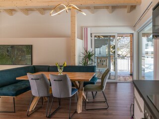 esstisch u fernseher ferienwohnung ahorn ramsau am